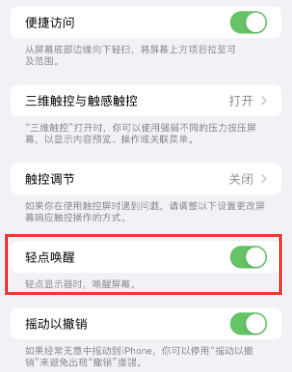 成都苹果授权维修站分享iPhone轻点无法唤醒怎么办 