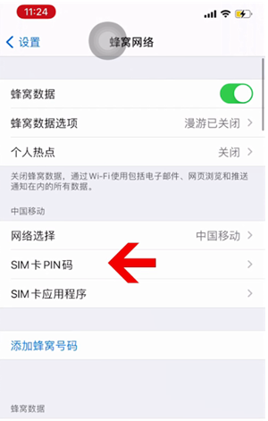 成都苹果14维修网分享如何给iPhone14的SIM卡设置密码 