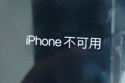 成都苹果服务网点分享锁屏界面显示“iPhone 不可用”如何解决 