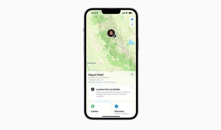 成都苹果14维修分享iPhone14系列中 FindMy功能通过卫星分享位置方法教程 